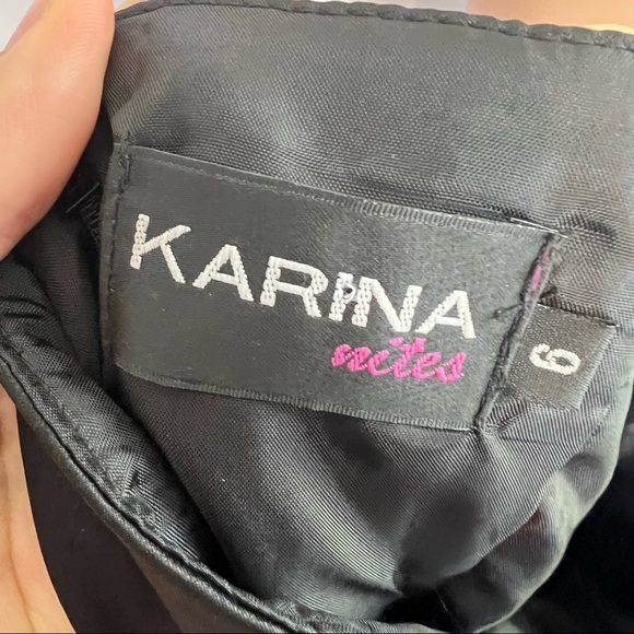 Karina Nites Black Midi Cocktail Dress - Picture 9 of 9